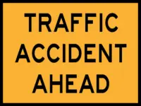 T1-11nA Traffic Accident Ahead Sign