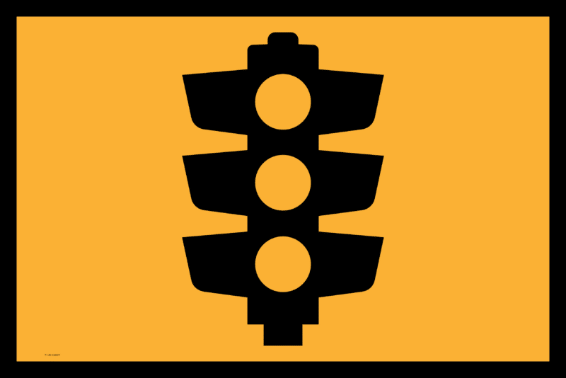 T1-30A Traffic Light sign