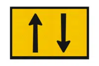 T2-24 Two Way Traffic Sign