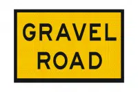 T3-13A Gravel Road Sign