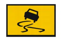 T3-3A Slippery Surface Sign