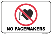 No Pacemakers sign P22119