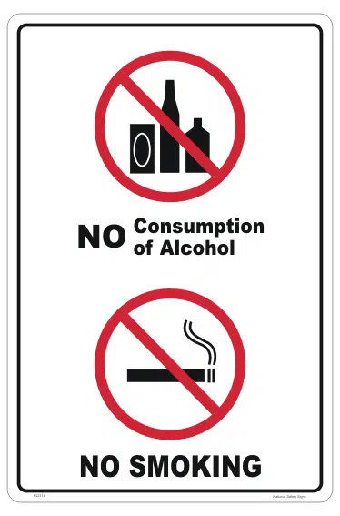 no alcohol no tobacco smoking and drinking icon color line  Royalty-Free Vector No Alcohol, Smoking or Vaping