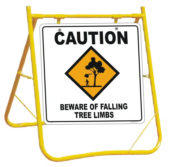 Falling Tree Limbs sign with Stand A40249