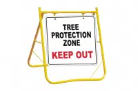 Tree Protection Zone sign with Stand A40252