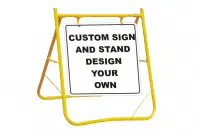 Custom Sign and stand Combination A40270