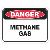 Danger methane gas safety sign - AS1319 compliant, National Safety Signs Australia