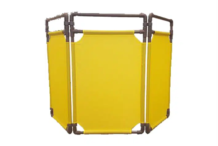 Tri-Panel Safety Barrier