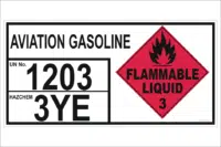 Aviation Gasoline Emergency Information Panel H15169