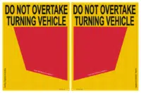 Rear Marker Plate Cat 34 Class 400 Reflective