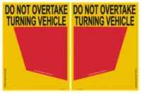 Rear Marker Plate Cat 34 Class 400 Reflective