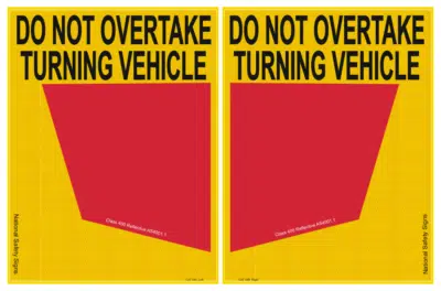 Rear Marker Plate Cat 34 Class 400 Reflective