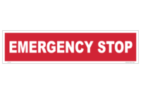 Emergency Stop sign
