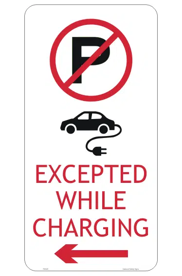TC1909 Electric Vehicle Charging Station sign RD540 - Image 3