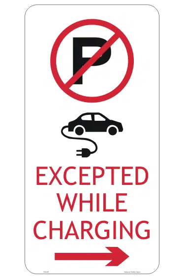 TC1909 Electric Vehicle Charging Station sign RD540 - Image 2