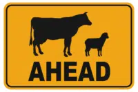 stock ahead sign
