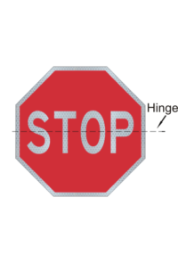Hinged Stop Sign R1-V1