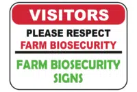 Farm Biosecurity Signs