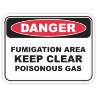 Danger poisonous gas safety sign - AS1319 compliant, National Safety Signs Australia