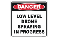 Drone Spraying sign - UAV signs