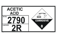 Acetic Acid storage Panel - UN 2790