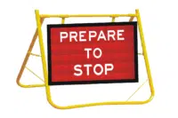 Prepare to stop sign wand stand