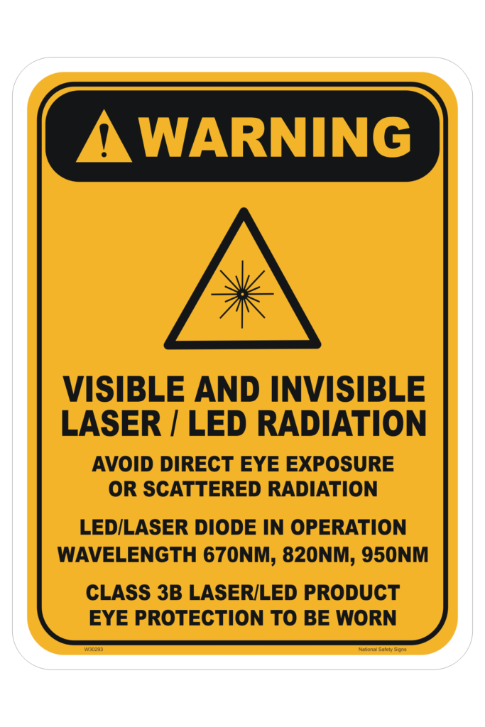 Warning Radiation, XRay & Laser Signs National Safety Signs