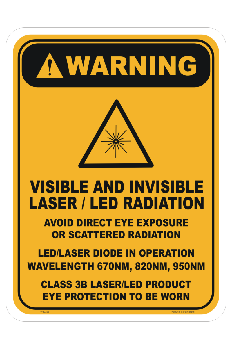 3B Laser LED Warning sign
