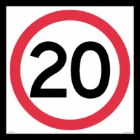 Multi Message 20 kph 600mm Sign MM973