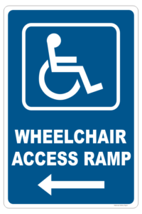 Wheelchair Access Ramp sign
