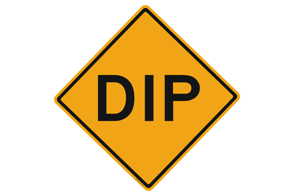 Dip Ahead Sign RD560