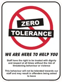 Zero Tolerance