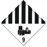 Lithium Battery Dangerous Goods Placard H15181