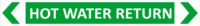 Hot Water return Pipe Marker    PI 450130