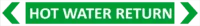 Hot Water return Pipe Marker    PI 450130