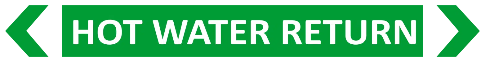 Hot Water return Pipe Marker    PI 450130