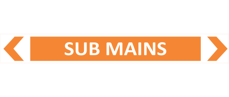 Sub Mains Pipe Marker    PI 450906