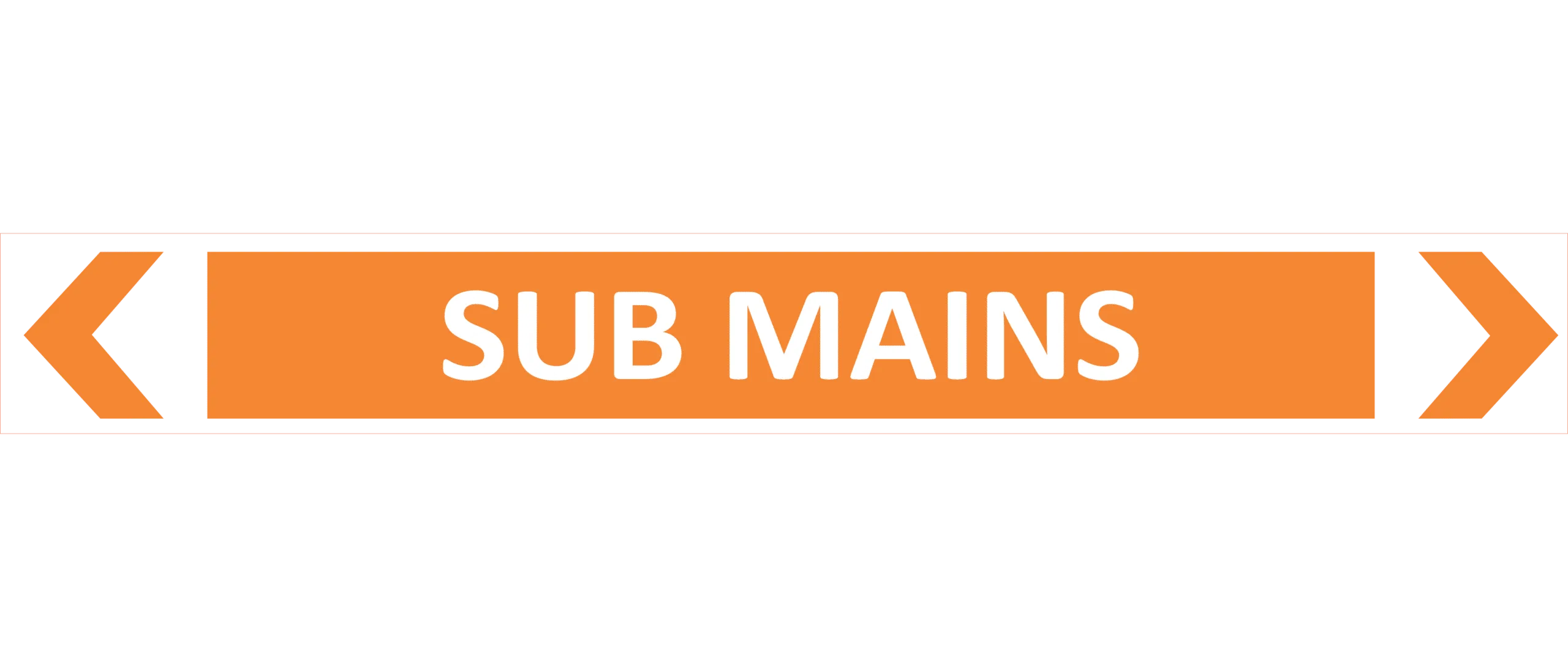 Sub Mains Pipe Marker    PI 450906