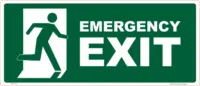 Luminous Emergency Exit with symbol sign  E12137