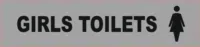 Girls Toilet sign  BA16453