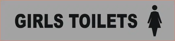 Girls Toilet sign  BA16453