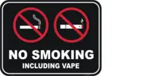 Smoke and Vape free sign  P22128