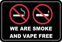 No Smoking including Vape sign   P22127