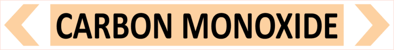 Carbon Monoxide Pipe Marker    PI 450406