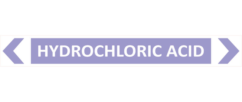 Hydrochloric Acid Pipe Marker    PI 450516