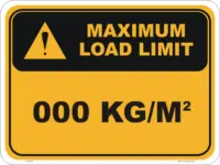 Maximum Load Limit Sign IN16280