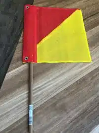 Safety Flag with pole T2741