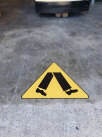 Pedestrian Floor Laminated Sign  IN16285