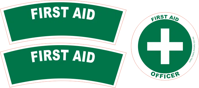 First Aid Hard Hat sticker Pack  HH 007