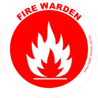 Fire Warden Hard Hat sticker HH 004